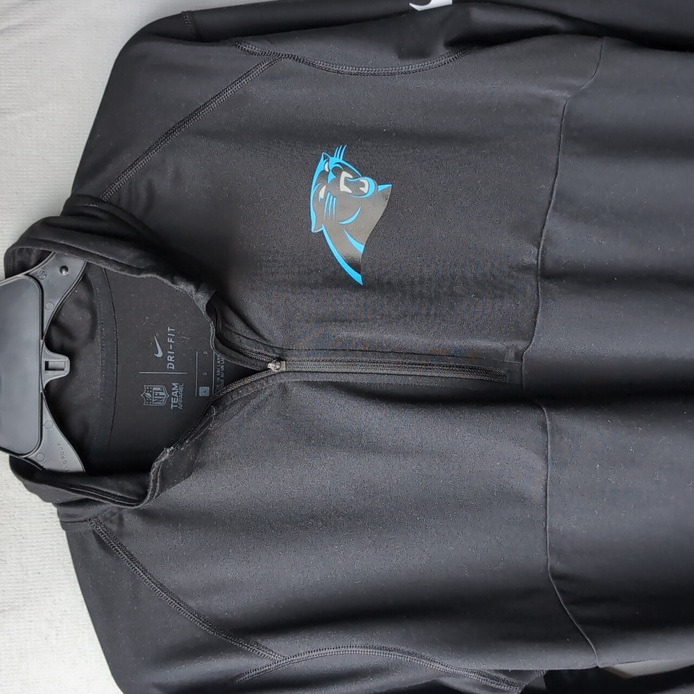 Nike Carolina Panthers Sideline Pullover Quarter Zip